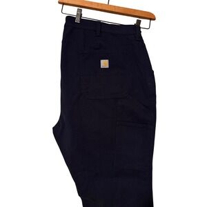 Carhartt BN5113W Mens Relaxed Fit Rugged Flex Canvas Work Pant Navy 42 X 28 20S